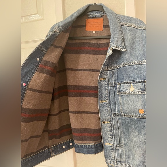 Lucky Brand X Yellowstone Men's Type 2 Pintuck Denim Jacket TV Show Size M - Picture 10 of 14